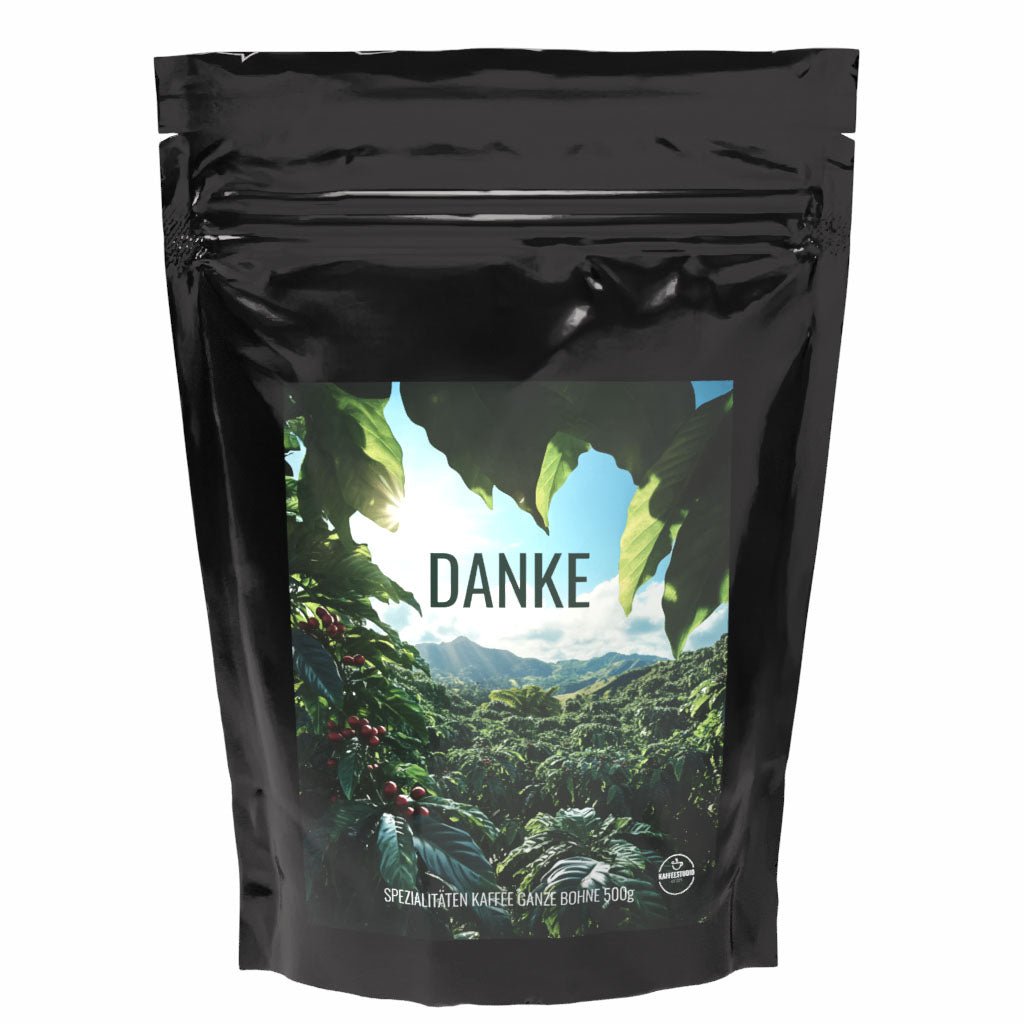 Geschenk Kaffee 'DANKE' - Spezialitäten Kaffee - Kaffeestudio Shop