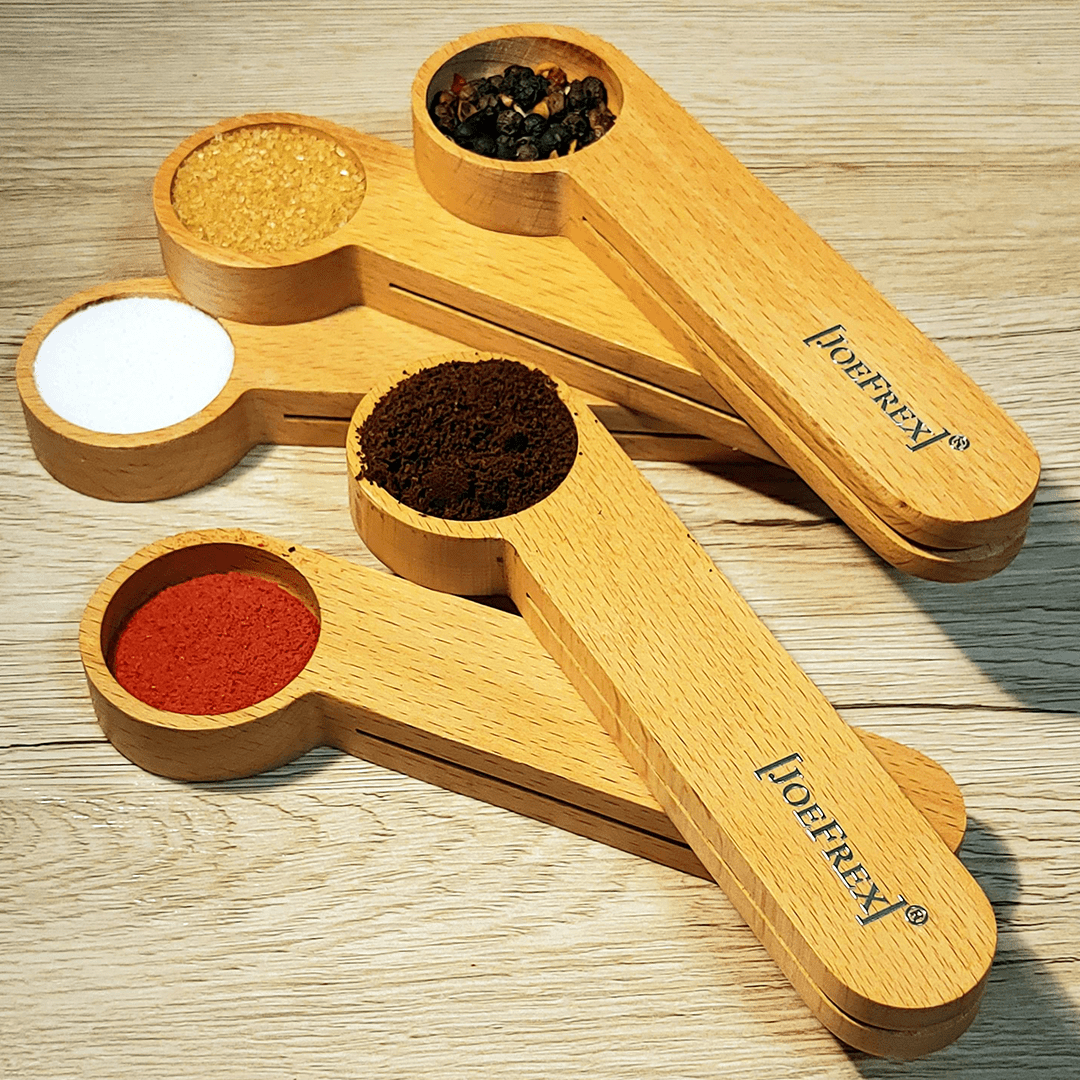 Kaffee Maßlöffel 7g Holz mit Clip - Kaffeestudio Shop