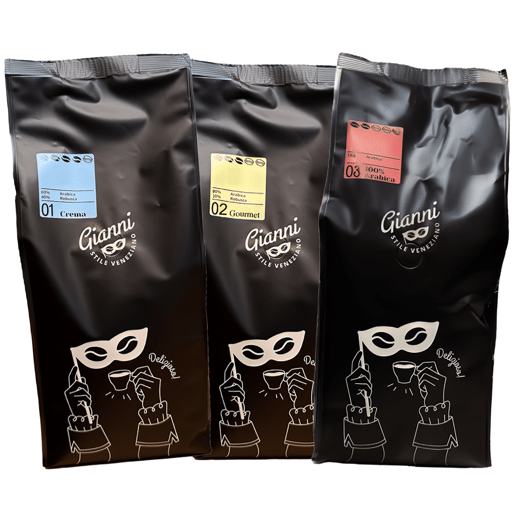3 Sorten 'Gianni' Spezialitäten Kaffee - Bundle 3x1kg - Kaffeestudio Shop