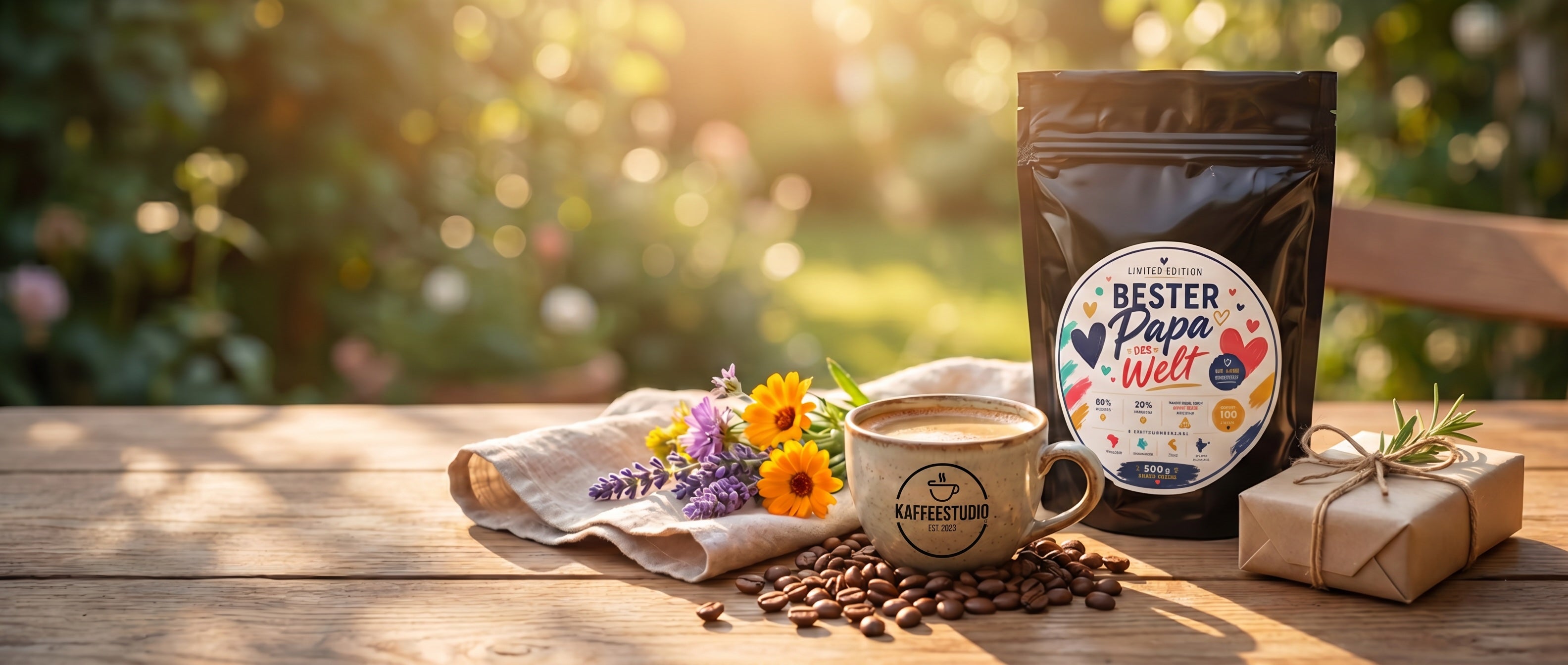Bester Papa Geschenkkaffee Premium Arabica - Robusta Blend 80 / 20