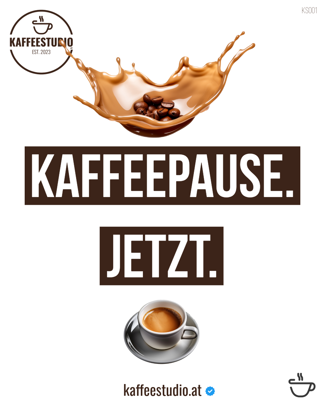KAFFEEPAUSE. JETZT. KAFFEESTUDIO.at