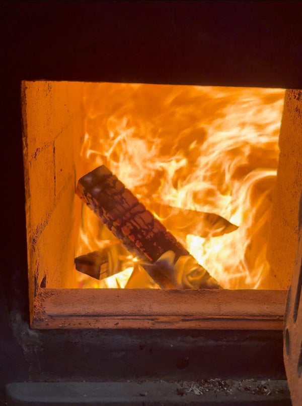 Holzfeuer Trommelröstung - Reel
