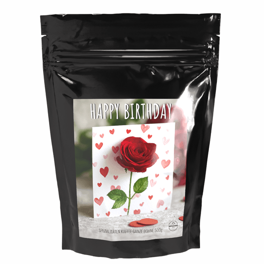 Geschenk Kaffee 'HAPPY BIRTHDAY Motiv 2' - Premium Kaffeebohnen - Kaffeestudio Shop