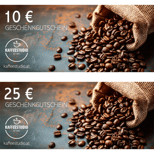 Geschenkgutscheine schenken - Kaffeestudio Shop