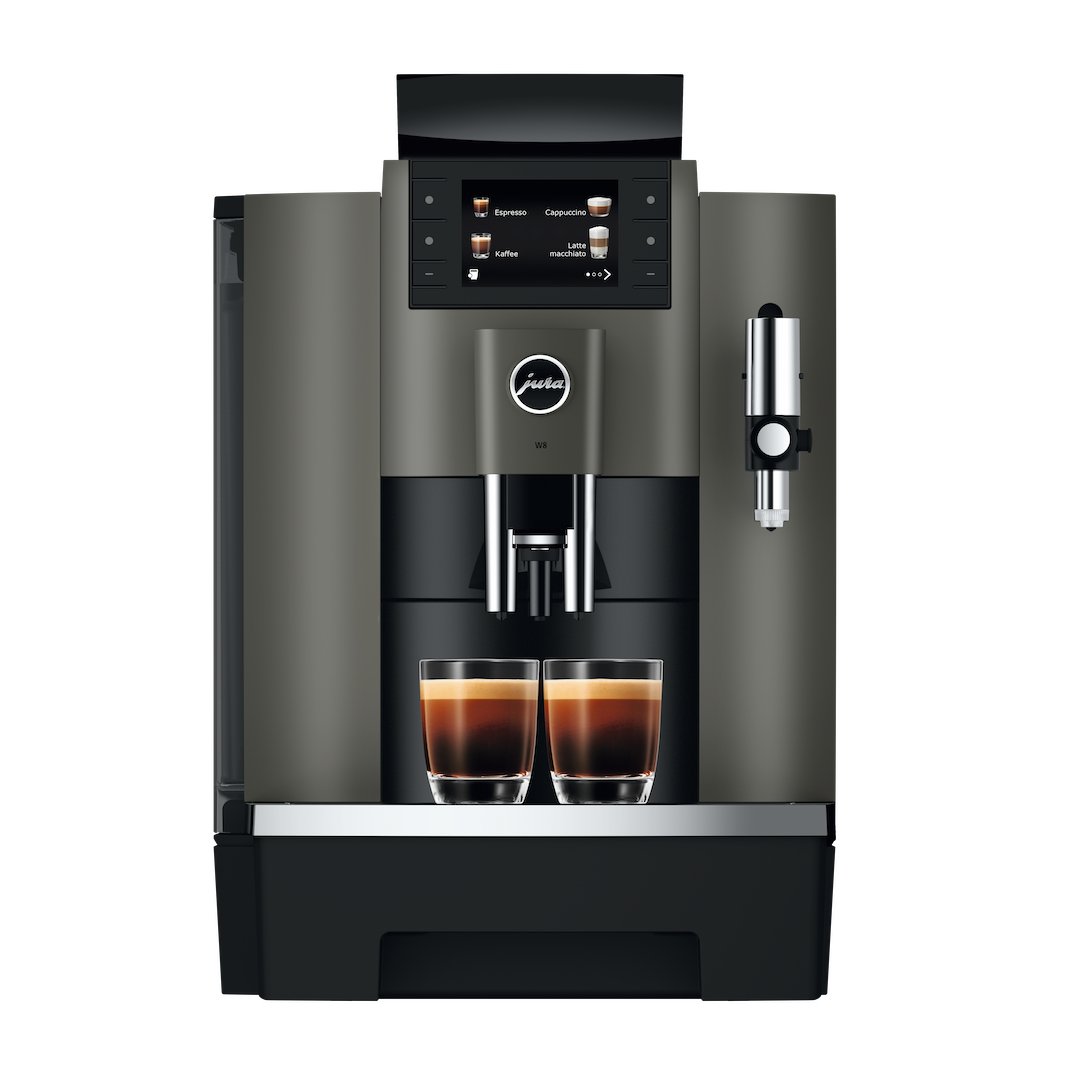 Jura W8 Dark Inox (EA) - Der kompakte und vielseitige Profi - Kaffeestudio.at