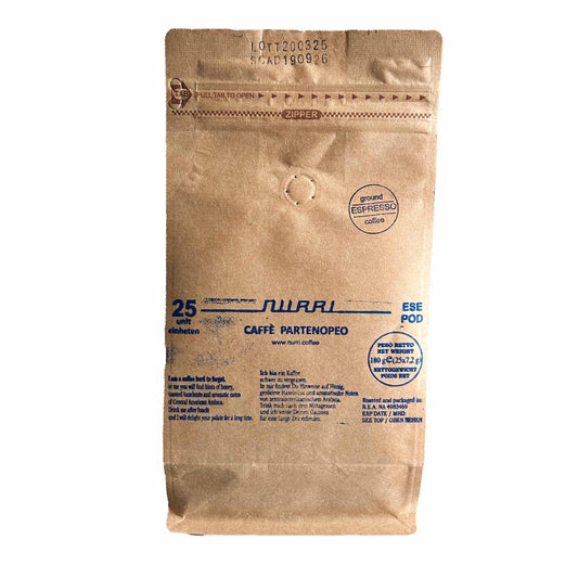 NURRI CAFFÈ PARTENOPEO 25 Stück CIALDE ESE Pads lose im Beutel - 80/20 - Kaffeestudio Shop