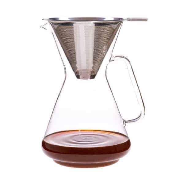 Pour Over Kaffeekanne Brasil - Edelstahlfilter - Kaffeestudio Shop